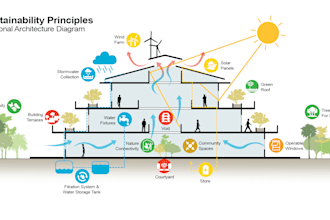 do sustainable architecture section diagram