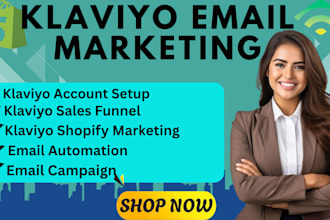 setup klaviyo email marketing mailchimp email campaign shopify marketing