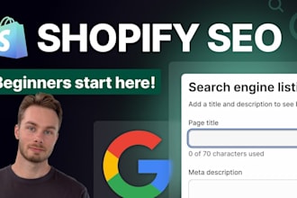 do ecommerce SEO for shopify, wordpress, wix websites for organic traffic