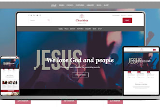 create church website nonprofit charity donation website ngo fundraising website
