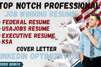 provide federal resume writing services for usajobs