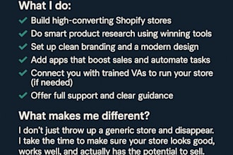 build a high converting shopify dropshipping store