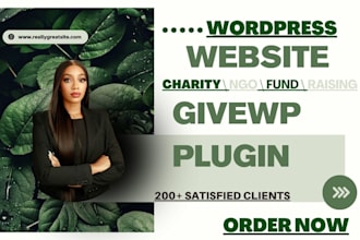 setup nonprofit, charity website ngo donation website 501c3 givewp website form