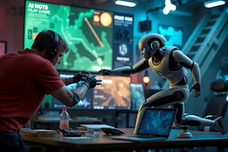 develop game bot, game bot, video game bot, ai game chatbot, mini bot