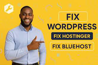fix wordpress issues on bluehost, namecheap, hostinger, godaddy, or siteground