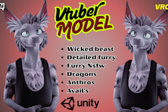 do custom vrc avatar vr character nsfw vrchat rigging vr chat model unity