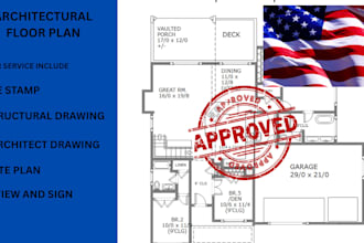 licensed architect, city permit plan, stamp for new york texas virginia pe stamp