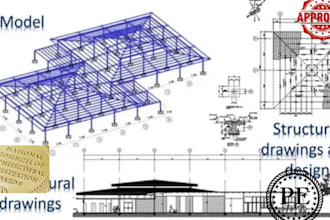 stamp design architect drawings floor plan licensed architect city permit