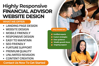 design financial advisor website tax website finance website financial website