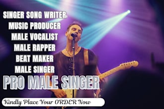 sing rap gospel song male vocals pop singer edm singer rock singer songwriter