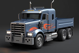 do 3d car model, 3d truck, product design, mini truck model ,body kit, 3d rc
