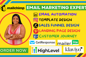 setup mailchimp email marketing automation email campaign newsletter design