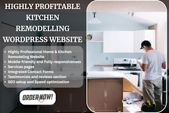 build highly professional home, kitchen, bathroom remodeling wordpress website