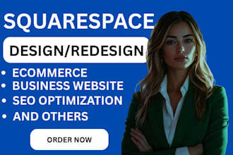squarespace website design, squarespace website redesign, square website design