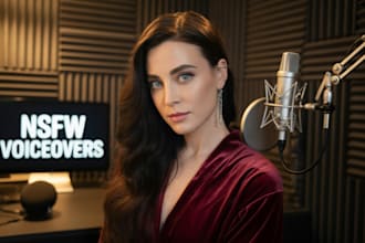 record a seductive nsfw voice over in studio and female voice acting