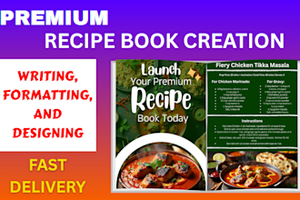 write, create, format, and design your recipe book or cookbook for amazon KDP