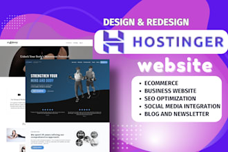 hostinger website design, hostinger website redesign, ionos website design