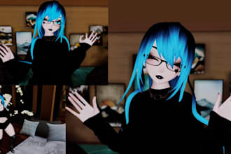 create and edit 3d vrchat avatar vr character furry 3d vtuber vseface animaze