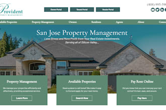 property management, airbnb website, property website, vacation rental website
