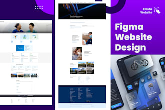 do figma ui ux design, figma website design, website mockup and ui ux design