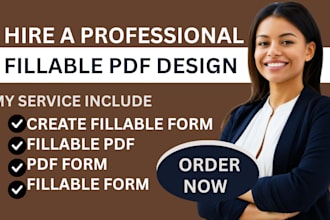 create fillable pdf and design interactive fillable PDF form