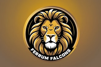 make lion mascot logo for your company