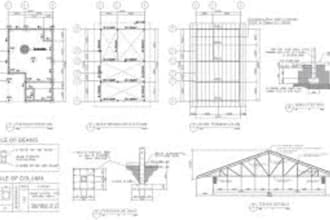 stamp architectural drawing engineering drawing foundation framing plan carport