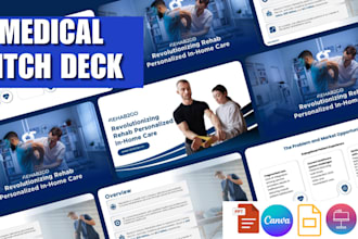 design medical pitch deck medtech PPT pharma deck healthcare investor pitch deck