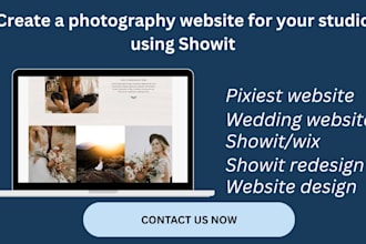 design, redesign showit, repair showit website, pixieset and photography website