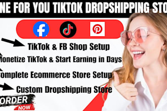 do tiktok dropshipping setup fb tiktok shop monetization ecommerce marketing