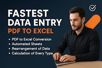 convert scanned PDF, images to editable excel