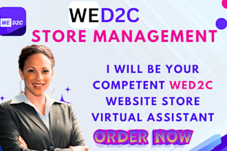 pro manage your wed2c website store virtual assistant for daily tasks operations