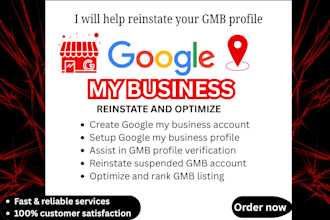 reinstate gmb listing, fix suspension, appeal, poa, verification issues