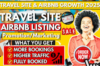 travel site promotion airbnb vacation rentals marketing to boost bookings leads