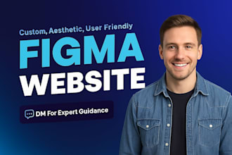 do awesome UI UX website design, figma design website, figma website design