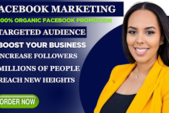 professionally promote your business on facebook to real audiences