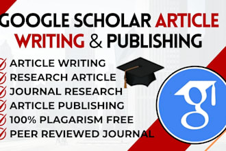 write and publish research in a peer reviewed google scholar indexed journal