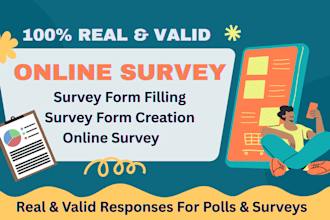 reach 1000 respondents to fill online survey, forms, and questionnaire creation