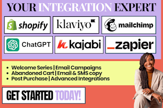 klaviyo mailchimp shopify zapier chatgpt automations kajabi workflows sms funnel