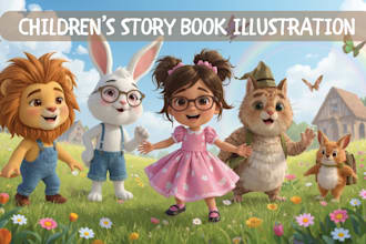 illustrate children story book illustration book illustration storybook