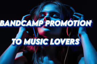 promote bandcamp music to 100k music lovers, fan shoutout, active listeners