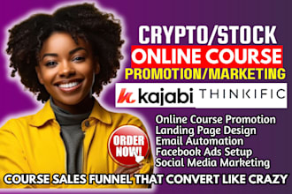 do kajabi business course promotion teachable finances podia online course sales