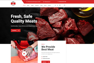 build squarespace seafood website butcher ecommerce store food website