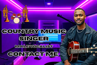 produce country rock music country male singer, pop, hard techno music producer