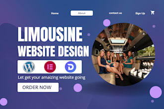 design a professional limousine  chauffeur booking website with wordpress