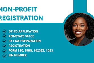 help with non profit registration, reinstate 501c3 tax exempt, form 1023ez bylaw