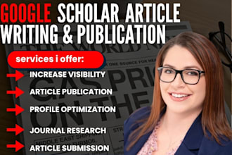 google scholar index journal writing and publishing research article citation