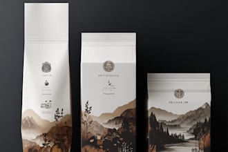 do amazon packaging design, listing images and 3d mockup