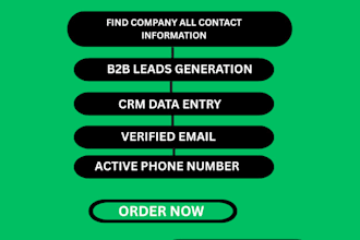find companies all contact information, web research, and data entry