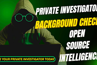 osint background check osint investigation reverse lookup social media check